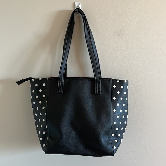 Disney Minnie Mouse Black and White Polka Dot Handbag - Picture 7 of 10